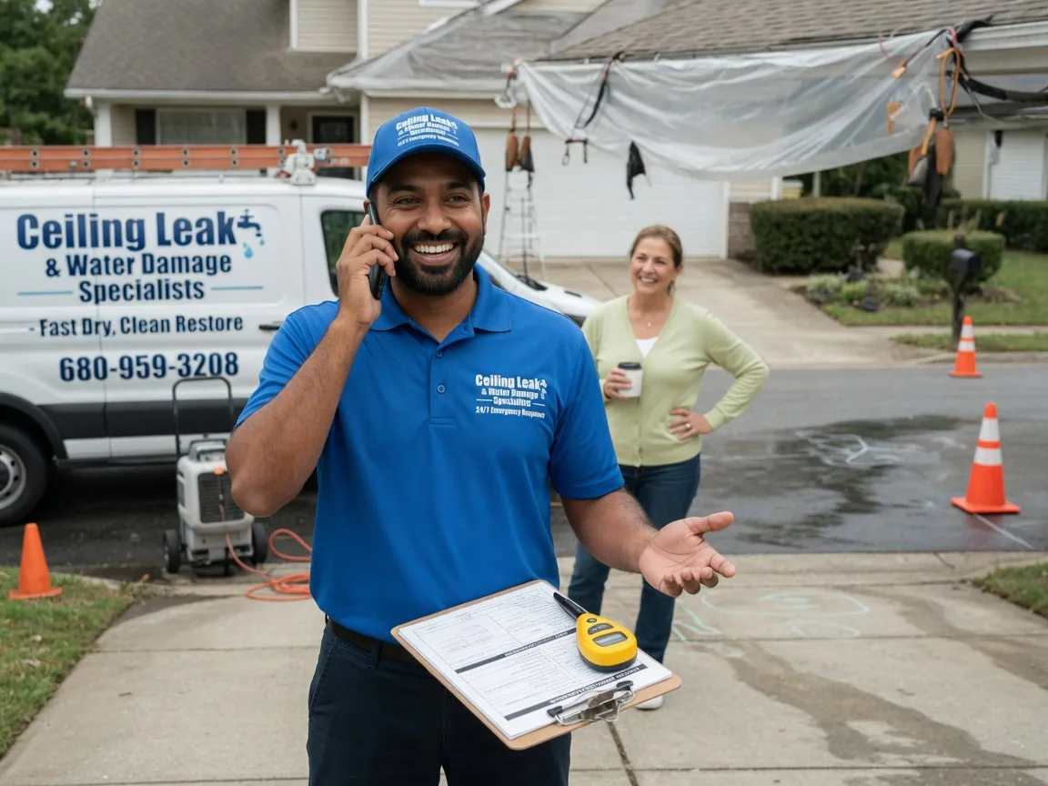 Ceiling Leak Cleanup Denton, TX FAQs